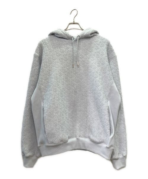 Dior（ディオール）Dior (ディオール) パイルロゴフーディー ライトグレー サイズ:Mの古着・服飾アイテム
