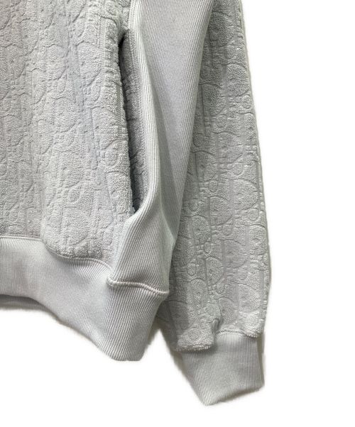 Dior（ディオール）Dior (ディオール) パイルロゴフーディー ライトグレー サイズ:Mの古着・服飾アイテム