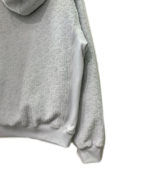 Dior（ディオール）Dior (ディオール) パイルロゴフーディー ライトグレー サイズ:Mの古着・服飾アイテム