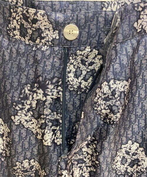 Christian Dior（クリスチャン ディオール）Christian Dior (クリスチャン ディオール) DIOR TEARS シルクツイルハーフパンツ ネイビー サイズ:44の古着・服飾アイテム