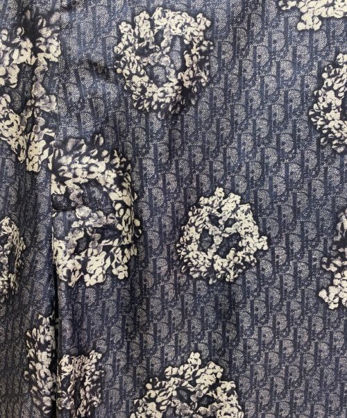 Christian Dior（クリスチャン ディオール）Christian Dior (クリスチャン ディオール) DIOR TEARS シルクツイルハーフパンツ ネイビー サイズ:44の古着・服飾アイテム