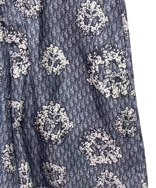Dior（ディオール）Dior (ディオール) シルクツイルハーフパンツ ネイビー サイズ:46の古着・服飾アイテム