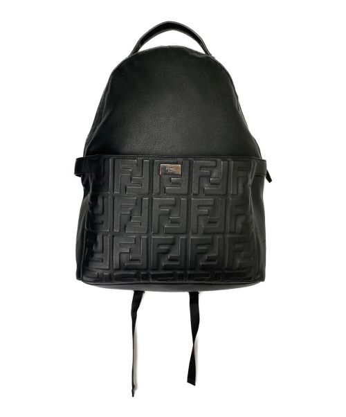 FENDI（フェンディ）FENDI (フェンディ) レザーバックパック ブラックの古着・服飾アイテム