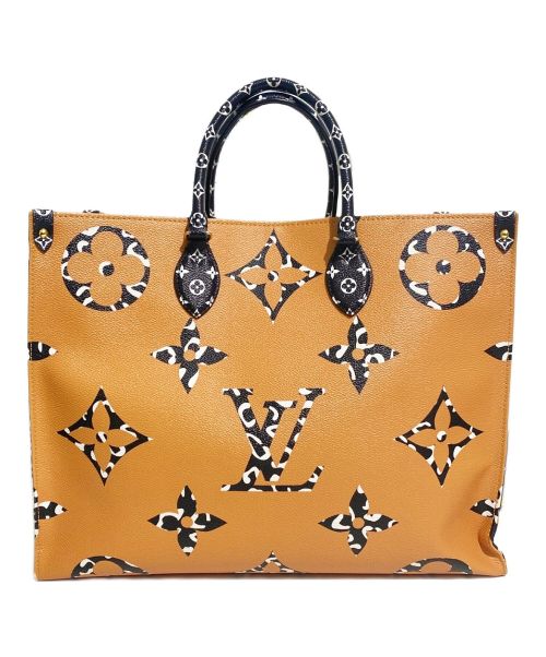 LOUIS VUITTON（ルイ ヴィトン）LOUIS VUITTON (ルイ ヴィトン) モノグラム　ジャングルオンザゴーGM オレンジ×ベージュ サイズ:GMの古着・服飾アイテム