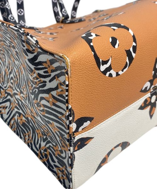 LOUIS VUITTON（ルイ ヴィトン）LOUIS VUITTON (ルイ ヴィトン) モノグラム　ジャングルオンザゴーGM オレンジ×ベージュ サイズ:GMの古着・服飾アイテム
