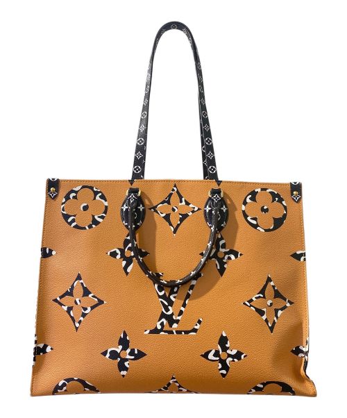 LOUIS VUITTON（ルイ ヴィトン）LOUIS VUITTON (ルイ ヴィトン) モノグラム　ジャングルオンザゴーGM オレンジ×ベージュ サイズ:GMの古着・服飾アイテム