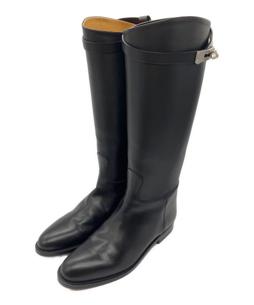 HERMES（エルメス）HERMES (エルメス) ジャンピングショートブーツ ブラック サイズ:37 1/2の古着・服飾アイテム