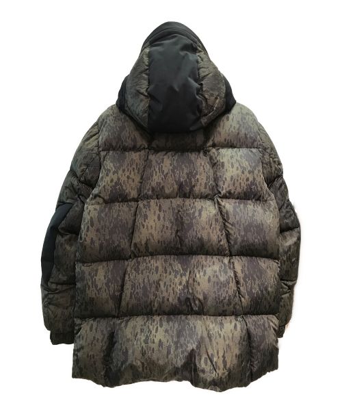MONCLER（モンクレール）MONCLER (モンクレール) OBERT/ダウンコート カーキ×ブラック サイズ:3の古着・服飾アイテム