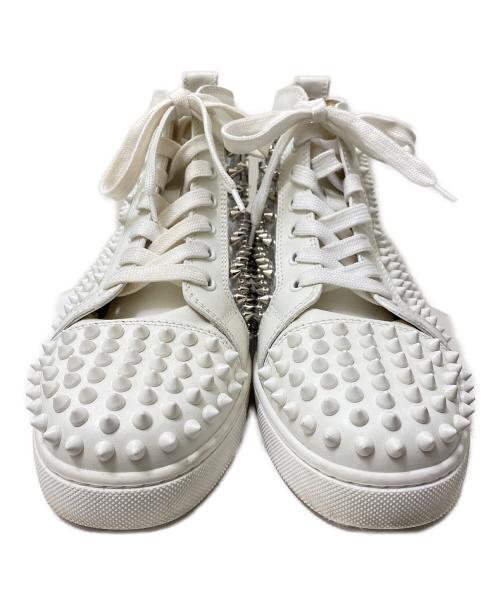 Christian Louboutin（クリスチャン・ルブタン）Christian Louboutin (クリスチャン・ルブタン) スパイクハイカットスニーカー ホワイト サイズ:38 1/2の古着・服飾アイテム