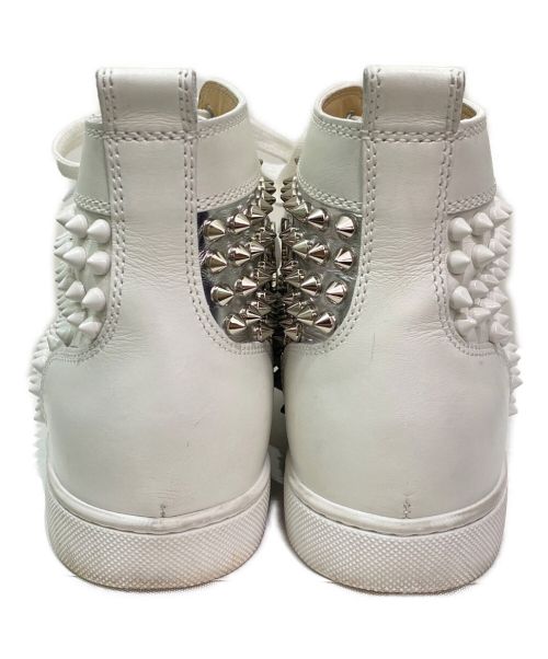 Christian Louboutin（クリスチャン・ルブタン）Christian Louboutin (クリスチャン・ルブタン) スパイクハイカットスニーカー ホワイト サイズ:38 1/2の古着・服飾アイテム