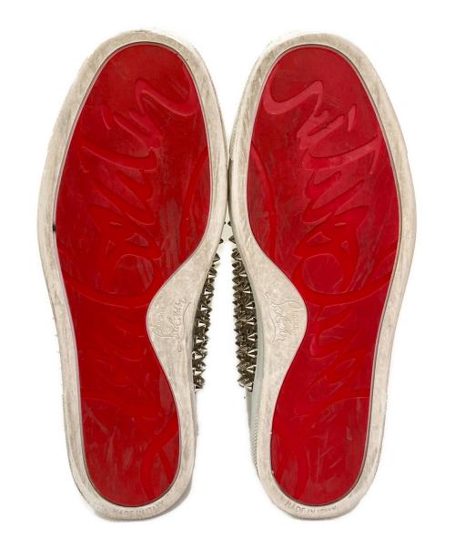 Christian Louboutin（クリスチャン・ルブタン）Christian Louboutin (クリスチャン・ルブタン) スパイクハイカットスニーカー ホワイト サイズ:38 1/2の古着・服飾アイテム