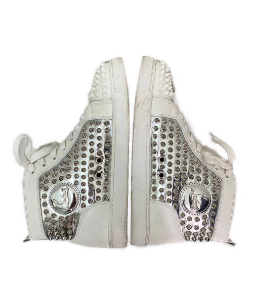 Christian Louboutin（クリスチャン・ルブタン）Christian Louboutin (クリスチャン・ルブタン) スパイクハイカットスニーカー ホワイト サイズ:38 1/2の古着・服飾アイテム