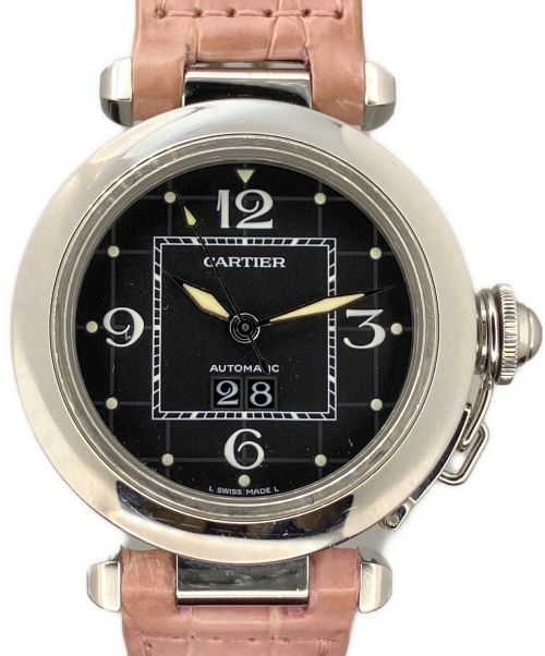Cartier（カルティエ）Cartier (カルティエ) パシャビッグデイト ブラックの古着・服飾アイテム