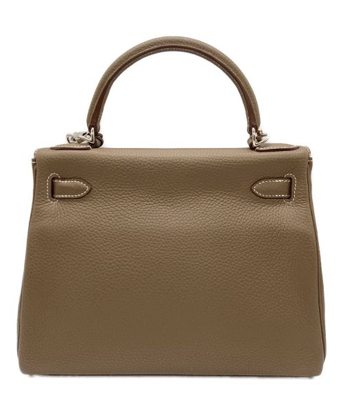 HERMES（エルメス）HERMES (エルメス) ケリー 28 内縫い/シルバー金具/エトゥープ/トゴ/Y刻印 エトゥープ サイズ:28の古着・服飾アイテム