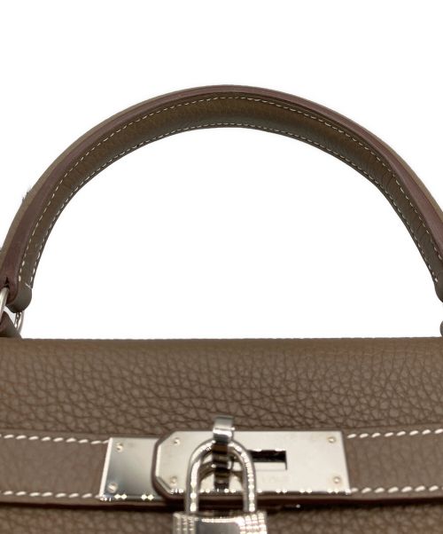 HERMES（エルメス）HERMES (エルメス) ケリー 28 内縫い/シルバー金具/エトゥープ/トゴ/Y刻印 エトゥープ サイズ:28の古着・服飾アイテム