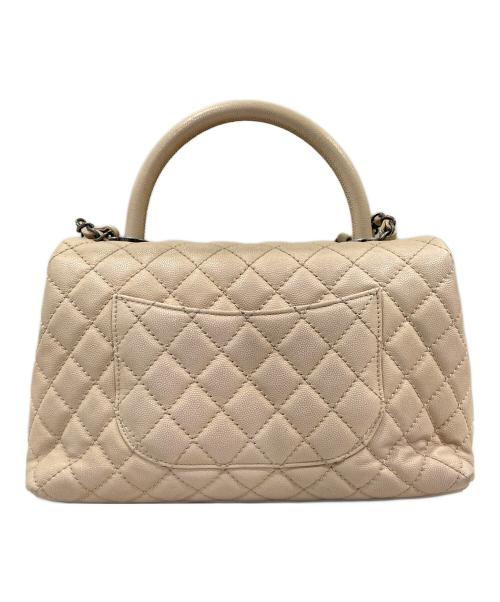 CHANEL（シャネル）CHANEL (シャネル) ラージ トップハンドル フラップ バッグ ベージュ サイズ:-の古着・服飾アイテム