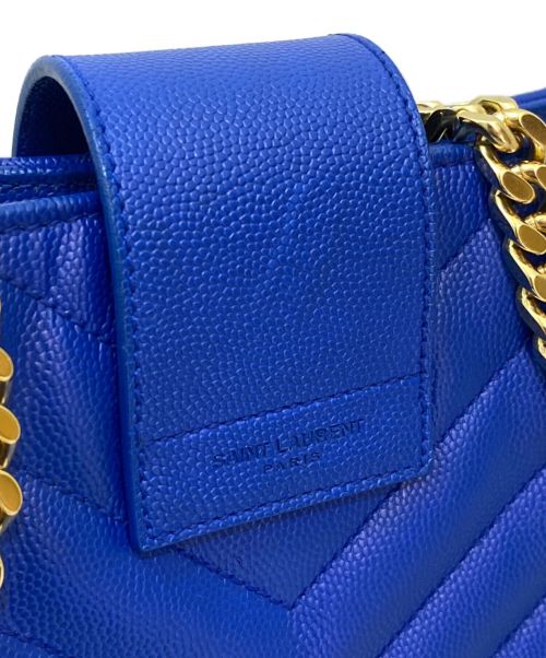 Saint Laurent Paris（サンローランパリ）Saint Laurent Paris (サンローランパリ)  Bo Cassandre Tote Bag ブルーの古着・服飾アイテム