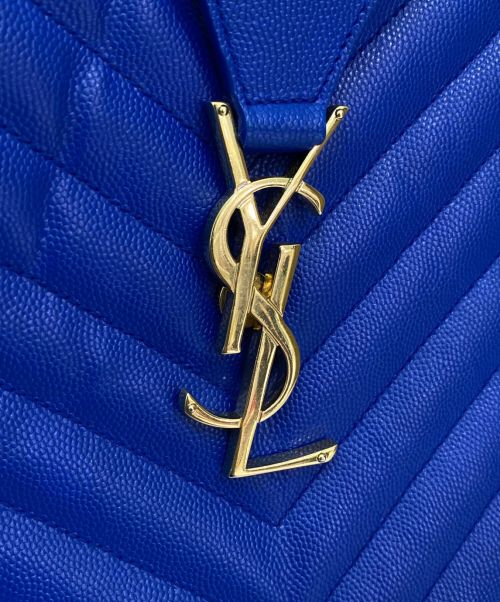 Saint Laurent Paris（サンローランパリ）Saint Laurent Paris (サンローランパリ)  Bo Cassandre Tote Bag ブルーの古着・服飾アイテム
