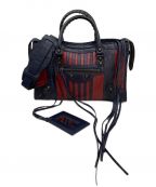 BALENCIAGAバレンシアガ）の古着「クラシックシティ」｜ネイビー×レッド
