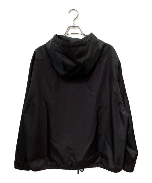 PRADA（プラダ）PRADA (プラダ) ナイロンハーフジップパーカー ブラック サイズ:Mの古着・服飾アイテム