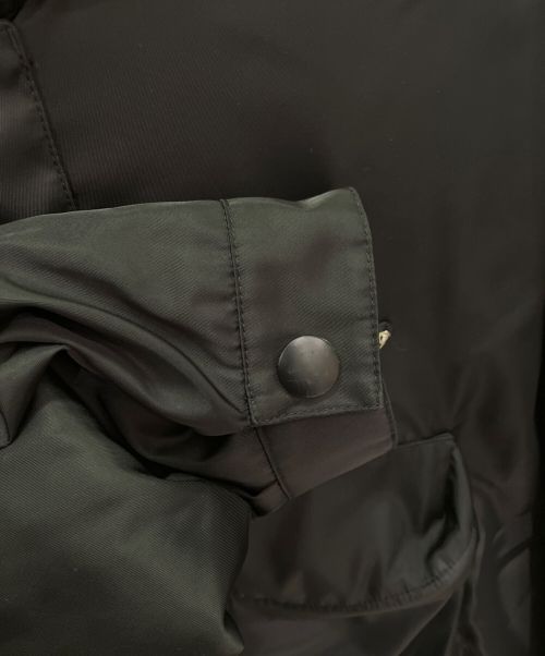 PRADA（プラダ）PRADA (プラダ) ナイロンハーフジップパーカー ブラック サイズ:Mの古着・服飾アイテム