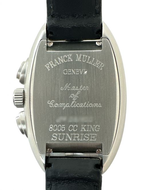 FRANK MULLER（フランクミュラー）FRANK MULLER (フランクミュラー) コンキスタドール キング サンライズ クロノグラフ 黒文字盤の古着・服飾アイテム