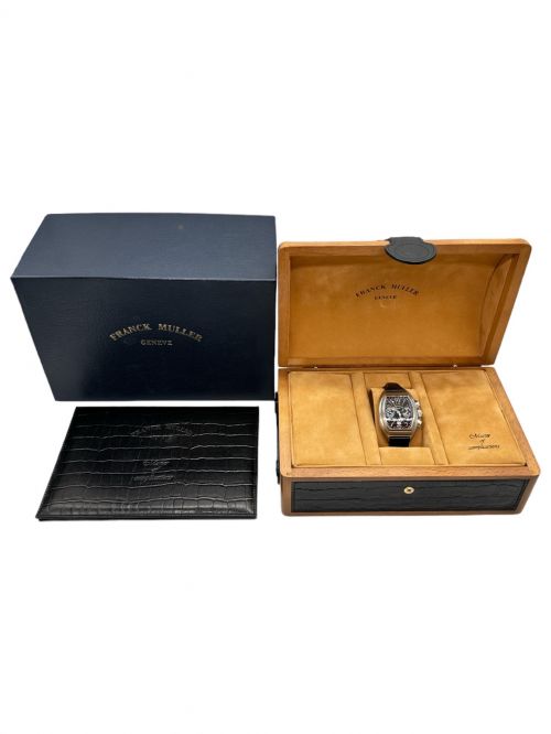 FRANK MULLER（フランクミュラー）FRANK MULLER (フランクミュラー) コンキスタドール キング サンライズ クロノグラフ 黒文字盤の古着・服飾アイテム