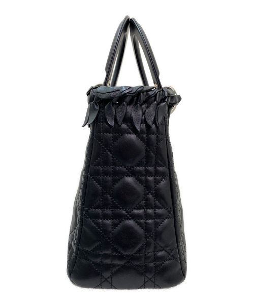 Christian Dior（クリスチャン ディオール）Christian Dior (クリスチャン ディオール) LADY DIOR ミディアムバッグ ブラック サイズ:ミディアムの古着・服飾アイテム