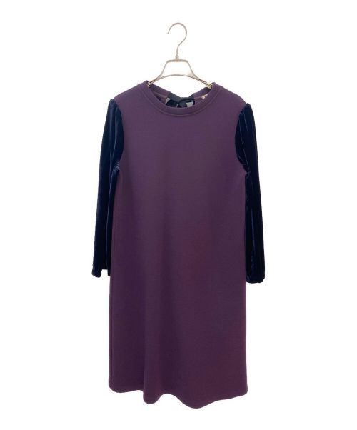 MARNI（マルニ）MARNI (マルニ) ボウタイシフトドレス ボルドー サイズ:-の古着・服飾アイテム