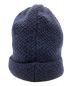 CHANEL (シャネル) カシミヤニット帽 ネイビー サイズ:Ｓ：60000円