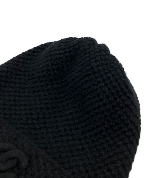 CHANEL（シャネル）CHANEL (シャネル) カシミヤニット帽 ブラック サイズ:Sの古着・服飾アイテム