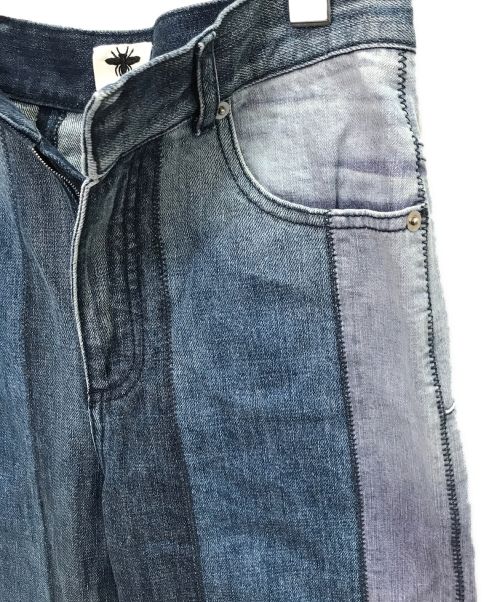 Christian Dior（クリスチャン ディオール）Christian Dior (クリスチャン ディオール) ドッキングフレアデニムパンツ ブルー サイズ:34の古着・服飾アイテム