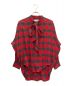 BALENCIAGA（バレンシアガ）の古着「バックロゴボウタイネルシャツ」｜レッド