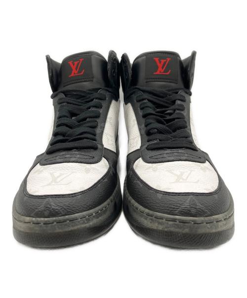 LOUIS VUITTON（ルイ ヴィトン）LOUIS VUITTON (ルイ ヴィトン) レザーハイカットスニーカー ブラック サイズ:6の古着・服飾アイテム