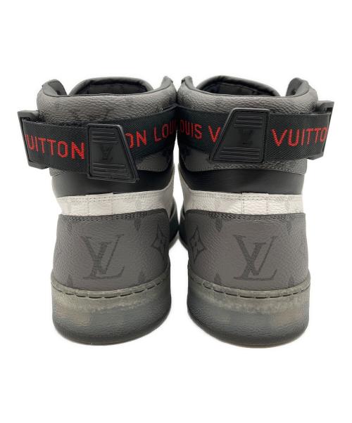 LOUIS VUITTON（ルイ ヴィトン）LOUIS VUITTON (ルイ ヴィトン) レザーハイカットスニーカー ブラック サイズ:6の古着・服飾アイテム