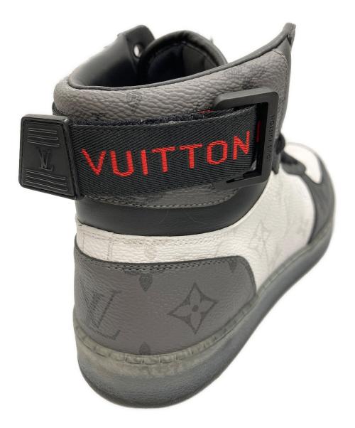 LOUIS VUITTON（ルイ ヴィトン）LOUIS VUITTON (ルイ ヴィトン) レザーハイカットスニーカー ブラック サイズ:6の古着・服飾アイテム