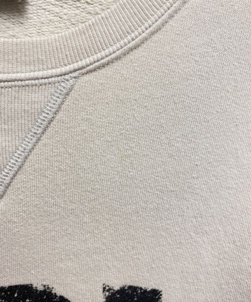 Saint Laurent Paris（サンローランパリ）Saint Laurent Paris (サンローランパリ) ロゴロングスリーブスウェット アイボリー サイズ:Sの古着・服飾アイテム
