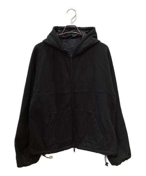 Christian Dior（クリスチャン ディオール）Christian Dior (クリスチャン ディオール) ロゴリバーシブルフーディー ネイビー×ブラック サイズ:Mの古着・服飾アイテム