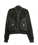 DOLCE & GABBANAドルチェ＆ガッバーナ）の古着「ナイロンレース切替ジャケット」｜ブラック