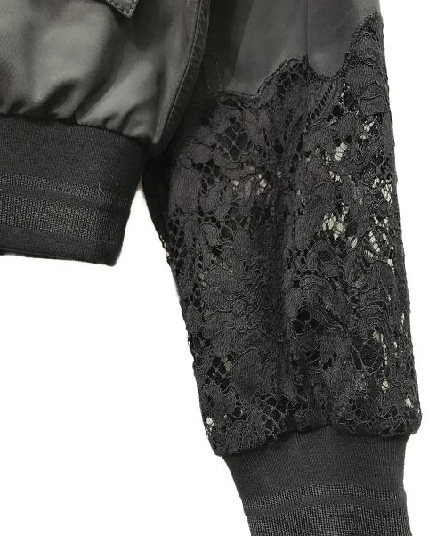 DOLCE & GABBANA（ドルチェ＆ガッバーナ）DOLCE & GABBANA (ドルチェ＆ガッバーナ) ナイロンレース切替ジャケット ブラック サイズ:44の古着・服飾アイテム
