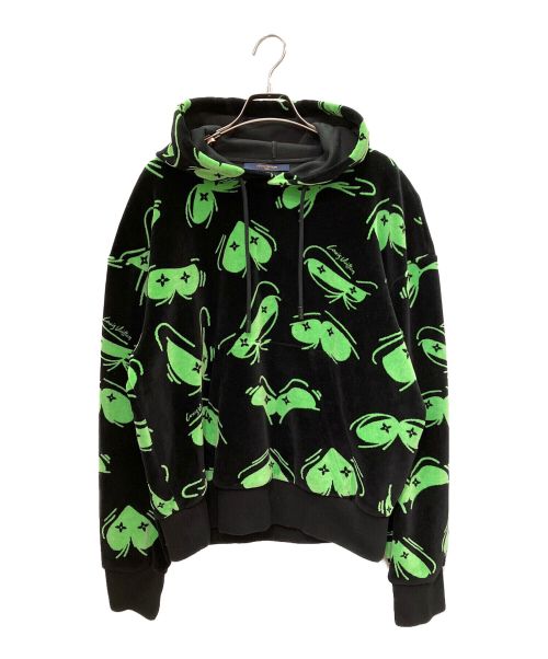 LOUIS VUITTON（ルイ ヴィトン）LOUIS VUITTON (ルイ ヴィトン) LVアイズグラフィックジャカードパーカー ブラック サイズ:Sの古着・服飾アイテム