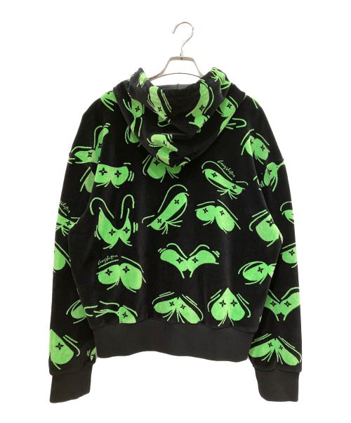 LOUIS VUITTON（ルイ ヴィトン）LOUIS VUITTON (ルイ ヴィトン) LVアイズグラフィックジャカードパーカー ブラック サイズ:Sの古着・服飾アイテム