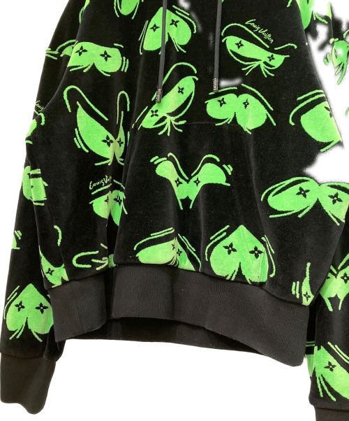 LOUIS VUITTON（ルイ ヴィトン）LOUIS VUITTON (ルイ ヴィトン) LVアイズグラフィックジャカードパーカー ブラック サイズ:Sの古着・服飾アイテム
