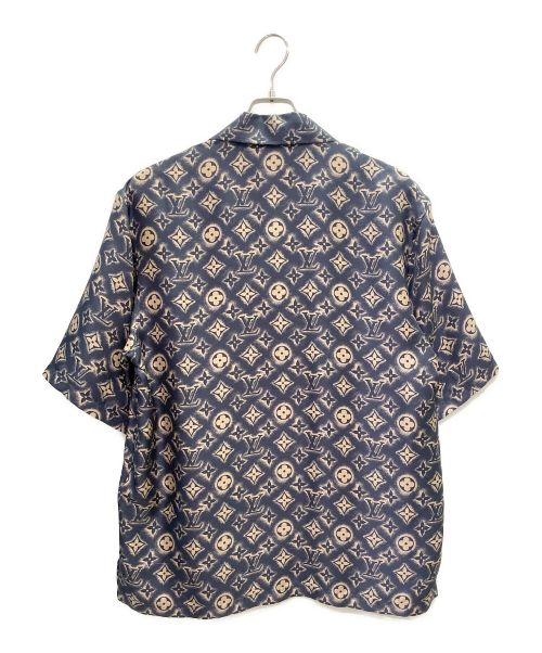 LOUIS VUITTON（ルイ ヴィトン）LOUIS VUITTON (ルイ ヴィトン) モノグラムシルク半袖シャツ グレー サイズ:Sの古着・服飾アイテム