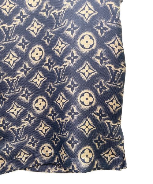 LOUIS VUITTON（ルイ ヴィトン）LOUIS VUITTON (ルイ ヴィトン) モノグラムシルク半袖シャツ グレー サイズ:Sの古着・服飾アイテム