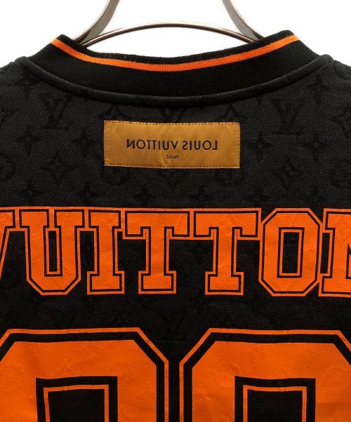 LOUIS VUITTON（ルイ ヴィトン）LOUIS VUITTON (ルイ ヴィトン) モノグラムスポーティVネックTシャツ ブラック×オレンジ サイズ:Sの古着・服飾アイテム