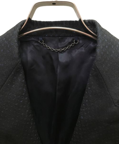 LOUIS VUITTON（ルイ ヴィトン）LOUIS VUITTON (ルイ ヴィトン) セットアップスーツ ブラック×ブルー サイズ:46 未使用品の古着・服飾アイテム