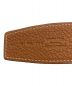 中古・古着 HERMES (エルメス) コンスタンスレザーベルト ゴールド×ノワール：89800円