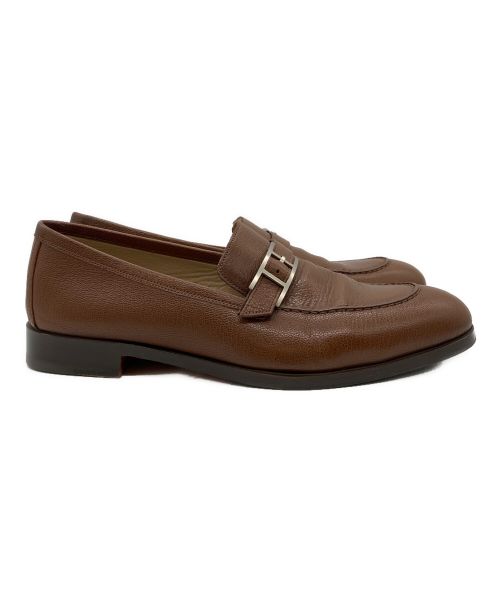 HERMES（エルメス）HERMES (エルメス) Hベルトローファー ブラウン サイズ:40の古着・服飾アイテム