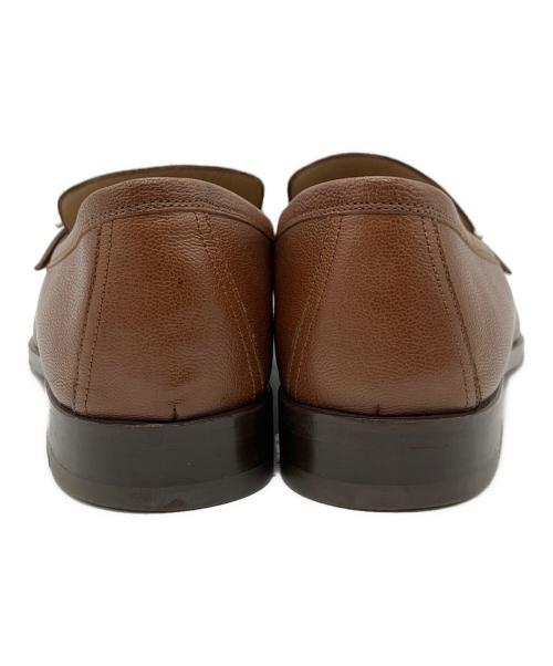 HERMES（エルメス）HERMES (エルメス) Hベルトローファー ブラウン サイズ:40の古着・服飾アイテム